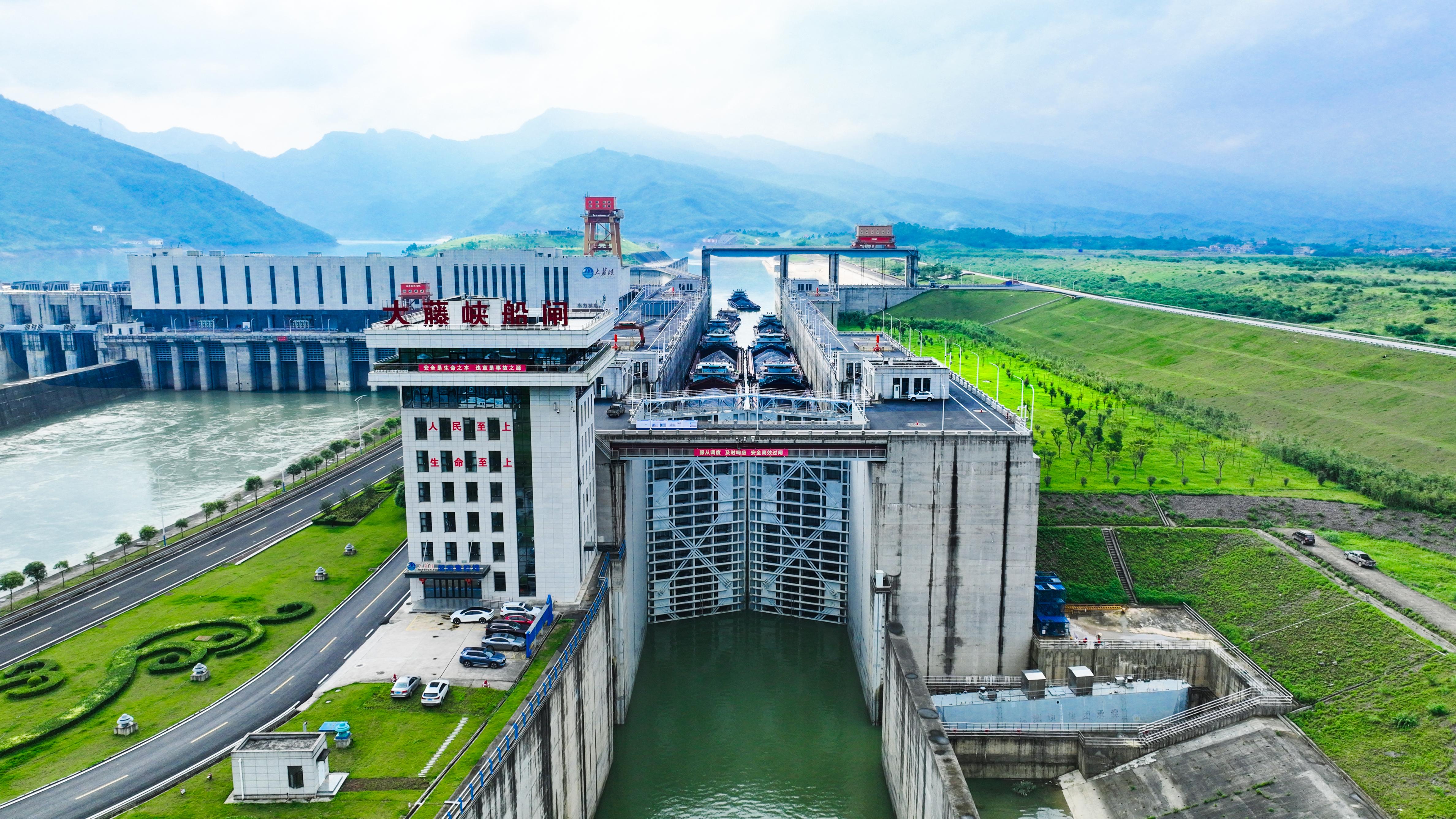 大藤峡船闸全貌。受访者供图