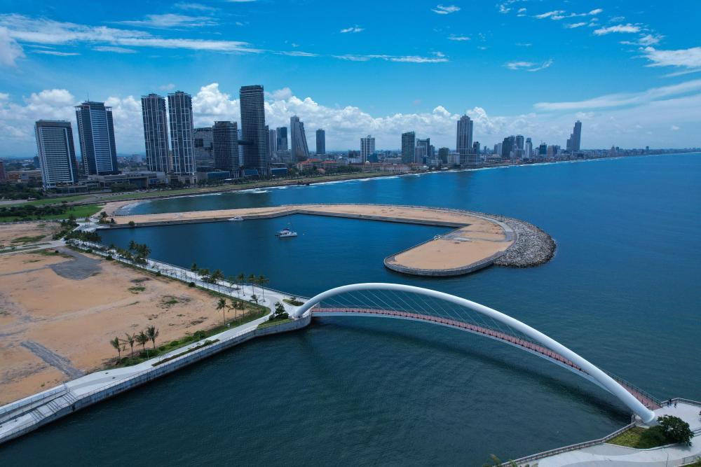 这是2024年10月26日在斯里兰卡科伦坡港口城拍摄的城市风光。新华社发（科伦坡港口城供图）