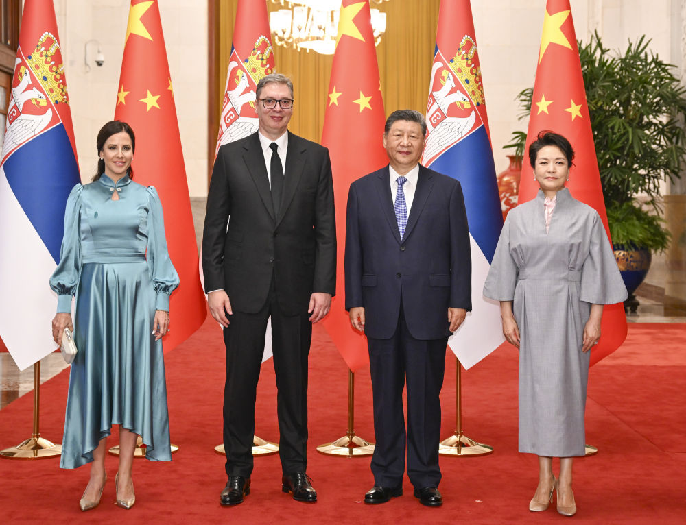 图讯丨习近平同塞尔维亚总统武契奇举行会谈 图讯丨习近平同塞尔维亚总统武契奇举行会谈