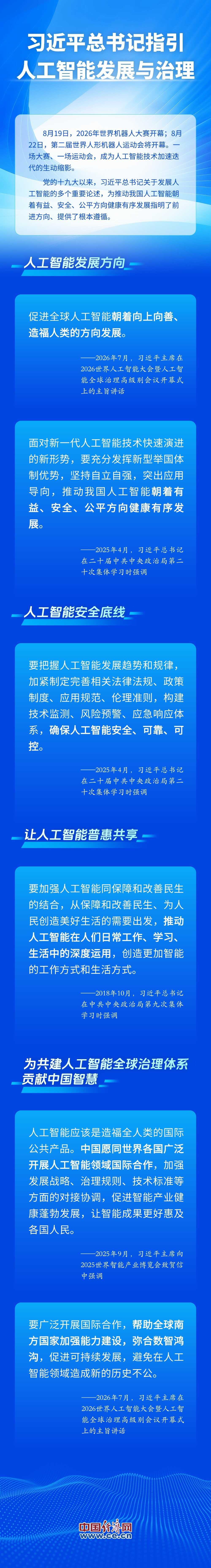 【图解】习近平总书记指引人工智能发展与治理